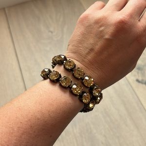 Express Bronze & Gold Stone Layering Statement Bracelets